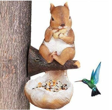 Bird Feeder Drinkers Bowls Yard Garden Decor Squirrel