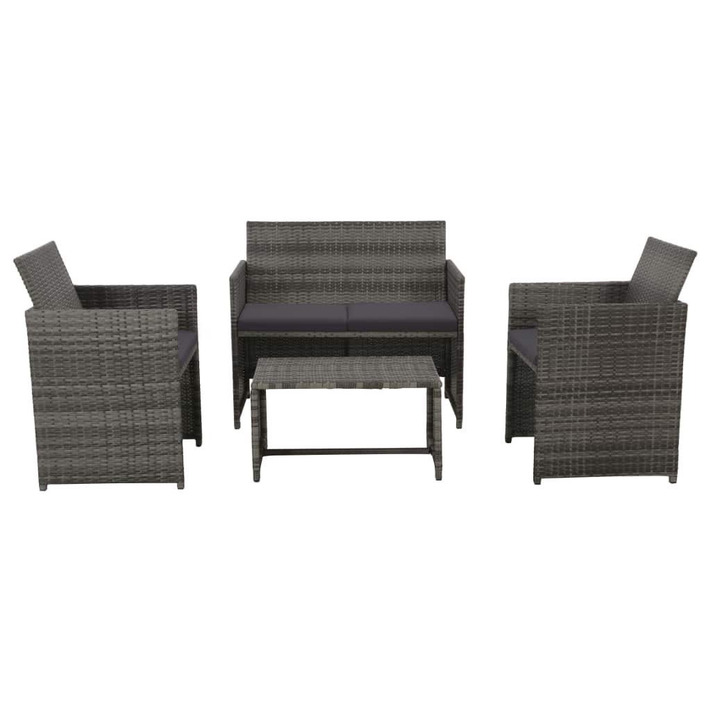 4 Piece Garden Lounge with Cushions