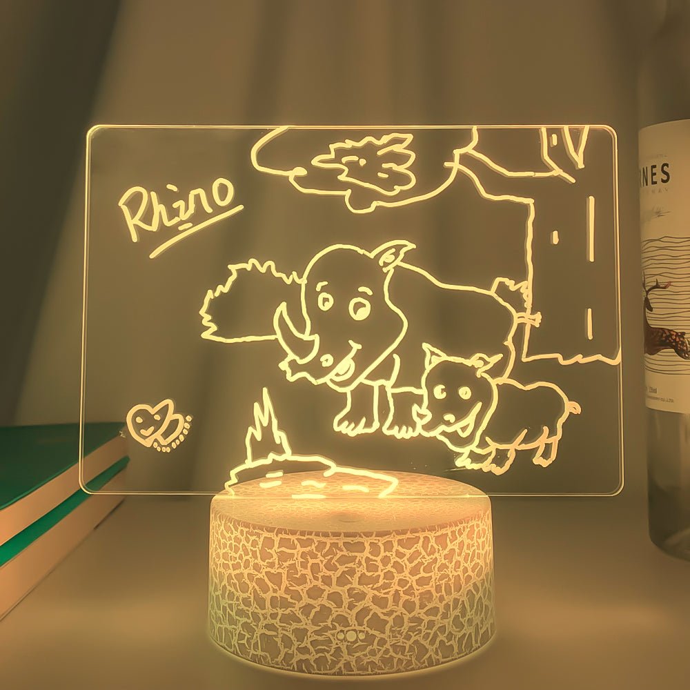 3D Light Handwritten Acrylic Message Board