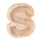26 Letter Piggy Bank Wooden Coin Money Saving Box
