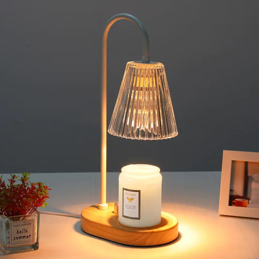 Solid Wood Candle Warmer Lamp