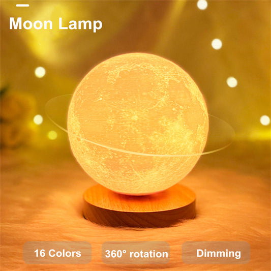Bedroom Sleeping Magnetic Levitation Rotating Moon Lamp