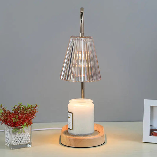 Solid Wood Candle Warmer Lamp